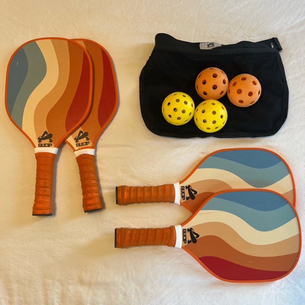Pickleball Paddle Set with Balls